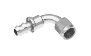 -6 90 Degree AN Hose End Push Lock