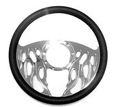 14" Billet Steering Wheel – 9 Hole, Half Aluminum