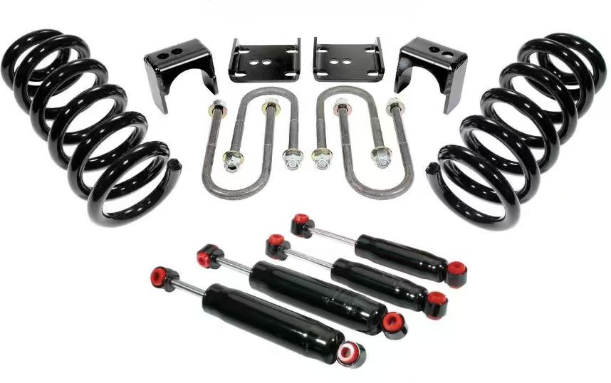 3 inch front and 5 inch rear drop flip kit with shocks for 1973-87 Chevy GMC C10