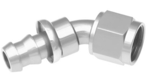 -6 45 Degree AN Hose End Push Lock